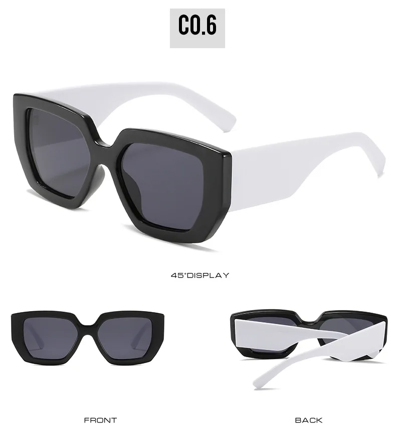 OEC-MANAGEMENT CPO Steampunk Platz Sonnenbrille Neue Frauen Männer Multicolor Punk Sonnenbrille Weibliche Übergroßen Fashion Shades Brillen UV400 – Detail 11