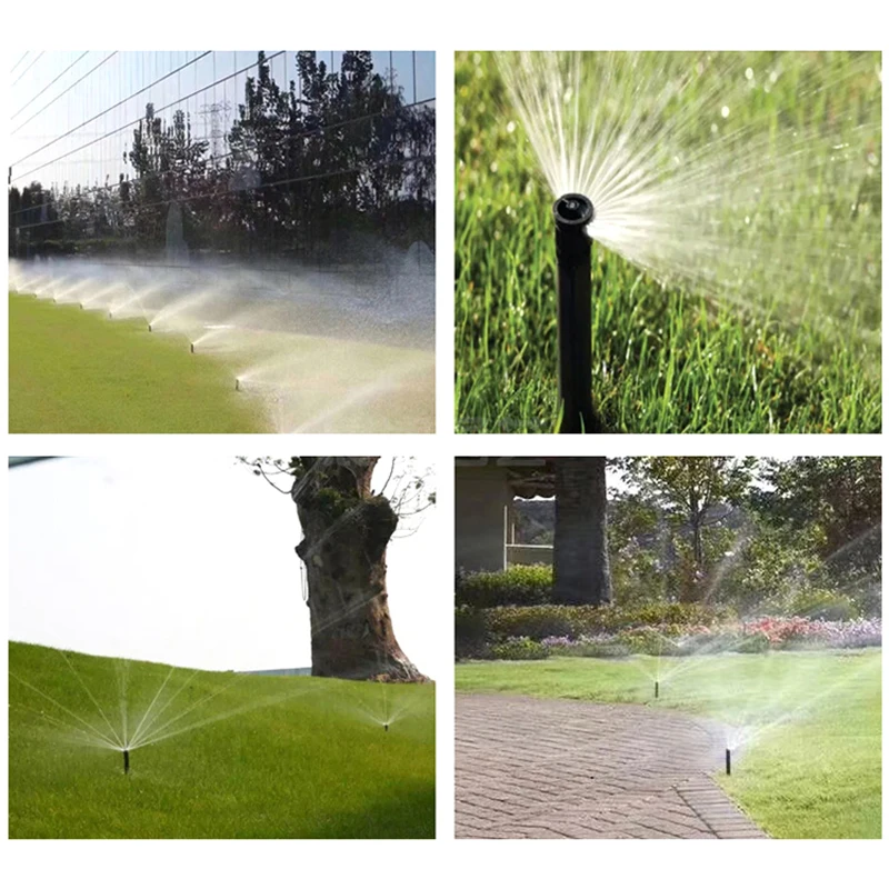 4-point Lifting Underground Telescopic Scattered Ray Gear Sprinkler 360 Automatic Rotating Sprinkler Lawn Greening Sprinkler