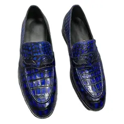 BATMO 2023 new arrival Fashion crocodile skin leather causal shoes men,PDD214