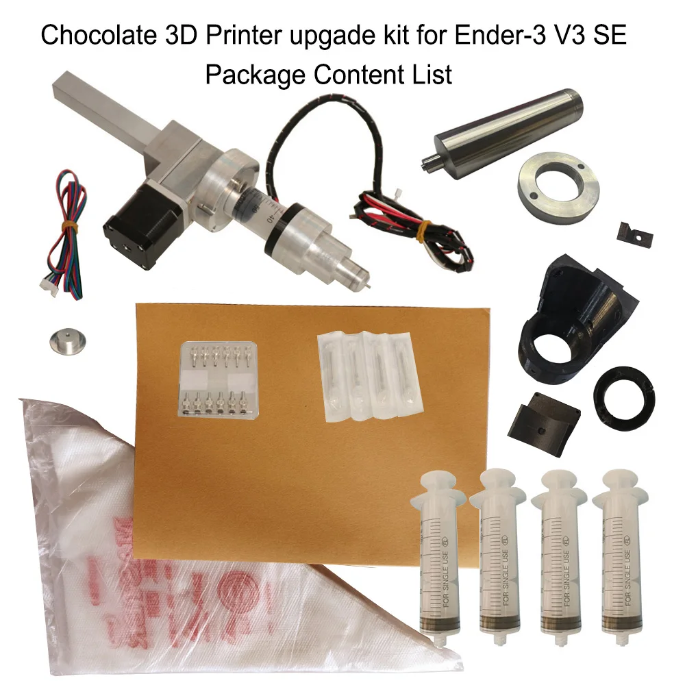 3D Chocolate Extruder Upgrade Kit 3D Printer Upgrade Chocolate Video Printer