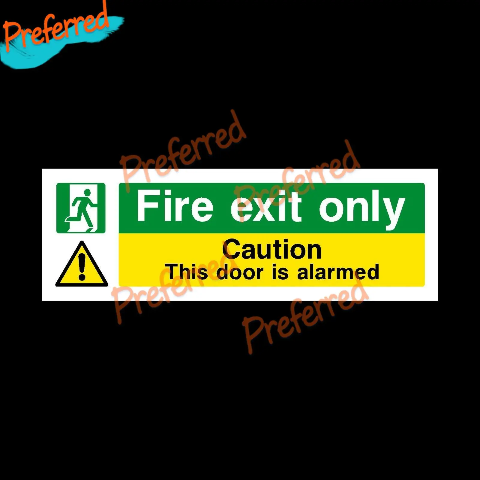 FIRE EXIT KEEP CLEAR 300x100mm RIGID PLASTIC SIGN - EMERGENCY EXIT- All Sizes Availabl