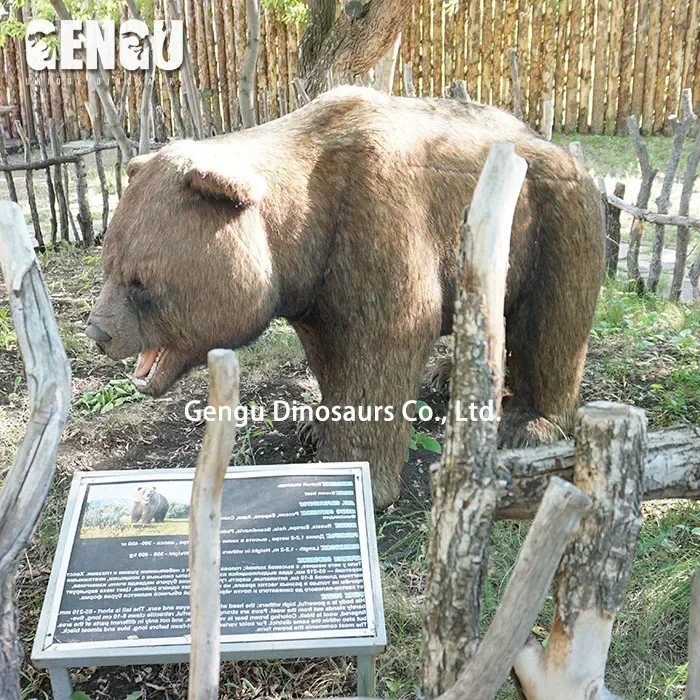 Animatronic Brown Bear Statue High Simulation Animal