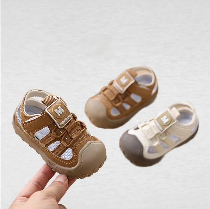 

Baby Sandals Summer Baby Walking Shoes Girls' Hollow Breathable Beach shoes Boys' Non slip soft Soled Casual Sandals 16-26