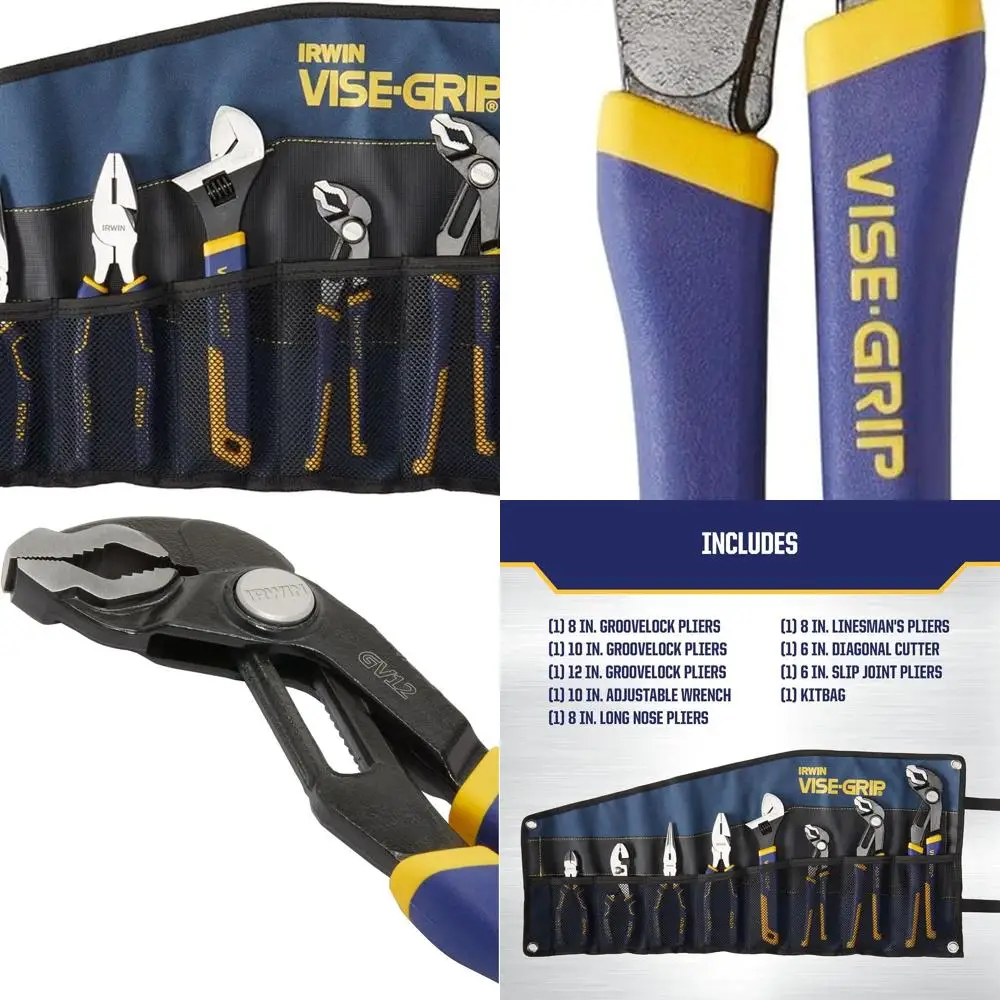 

Набор инструментов VISE-GRIP GrooveLock, 8 предметов, 2078712