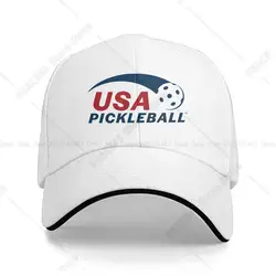 Washed Men's Baseball Cap USA PICKLEBALL Trucker Snapback Caps Dad Hat Pickleball Sports Golf Hats