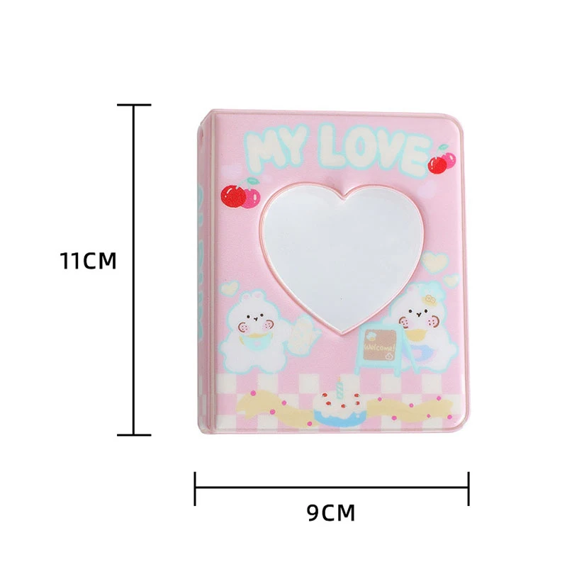 Cartoon 40 Grids Photocards Holder INS Kpop ID Card Holder Star Chasing Album For Cards Kpop Stationery Cards Protectors Book