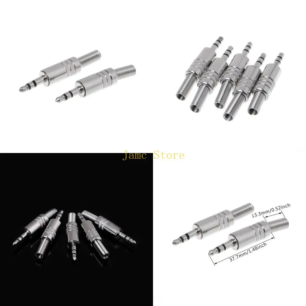 lx0b-5-pcs-metal-35-мм-2-Кольцевое-кольцо-3p-Стерео-гнезлок