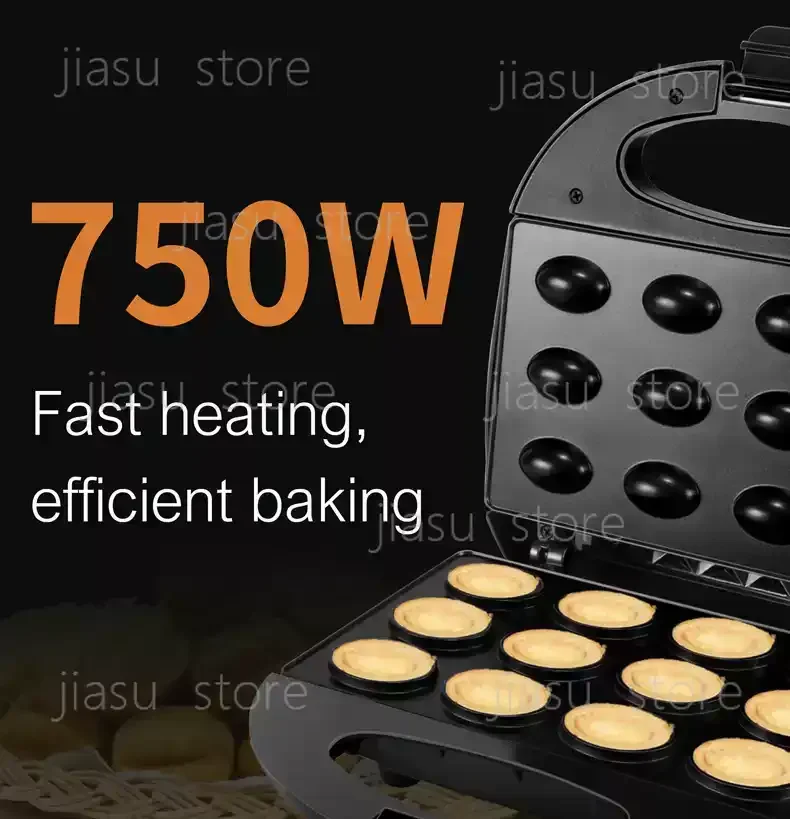 750W 6-in-1 Multifunctional Sandwich Maker Bread Maker Donuts Waffle Maker Bake Cake