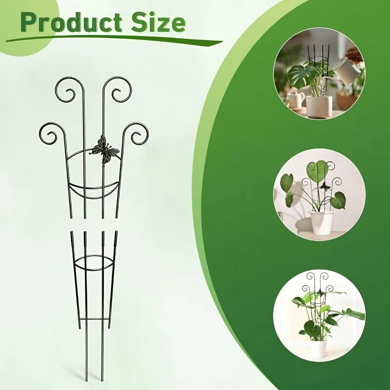 1 PCS Indoor Plant Plastic Garden Stand, Small Climbing Leaf-Shaped Stand, Suitable Plants Such Pothos, Hoya, Monstera,Ivy,Etc.