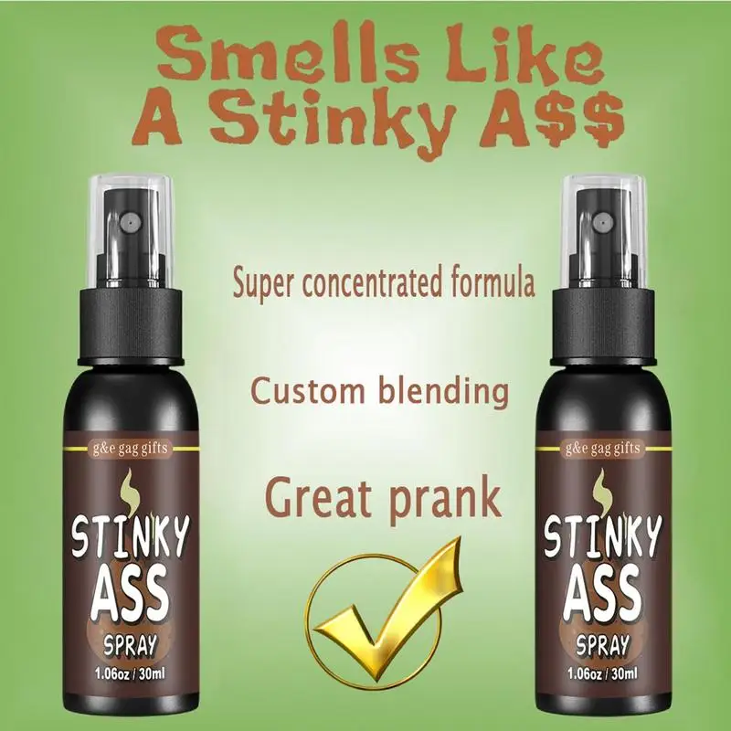 Liquid Fart Gag Prank Joke Spray Can Stink Bombs Smelly Stinky Gags 30ML Fart Spray Extra Strong Stink Prank Novel Funny Toys