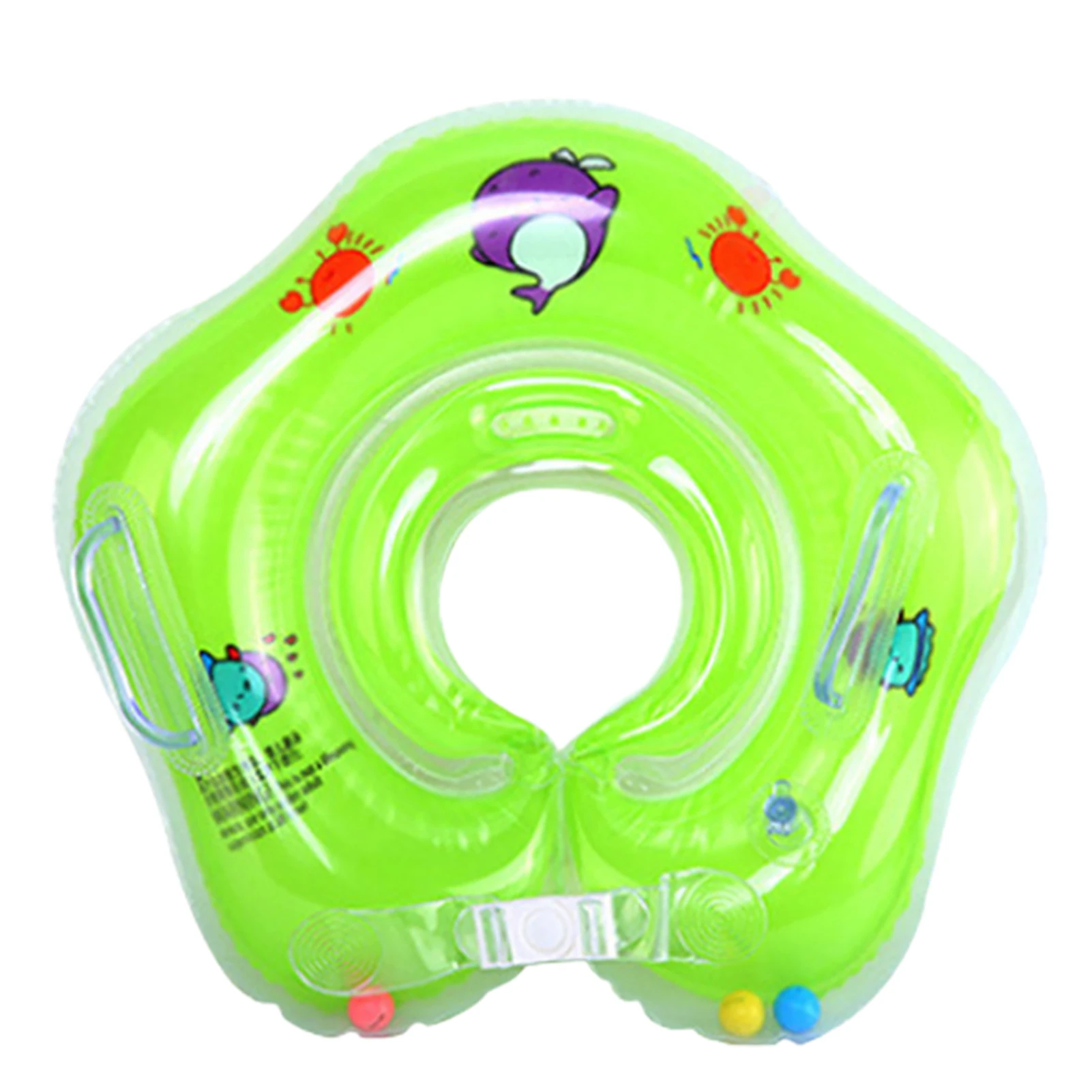 Swimming Baby Accessories Cartoon Printing Style Double Handle Designfor Bathing