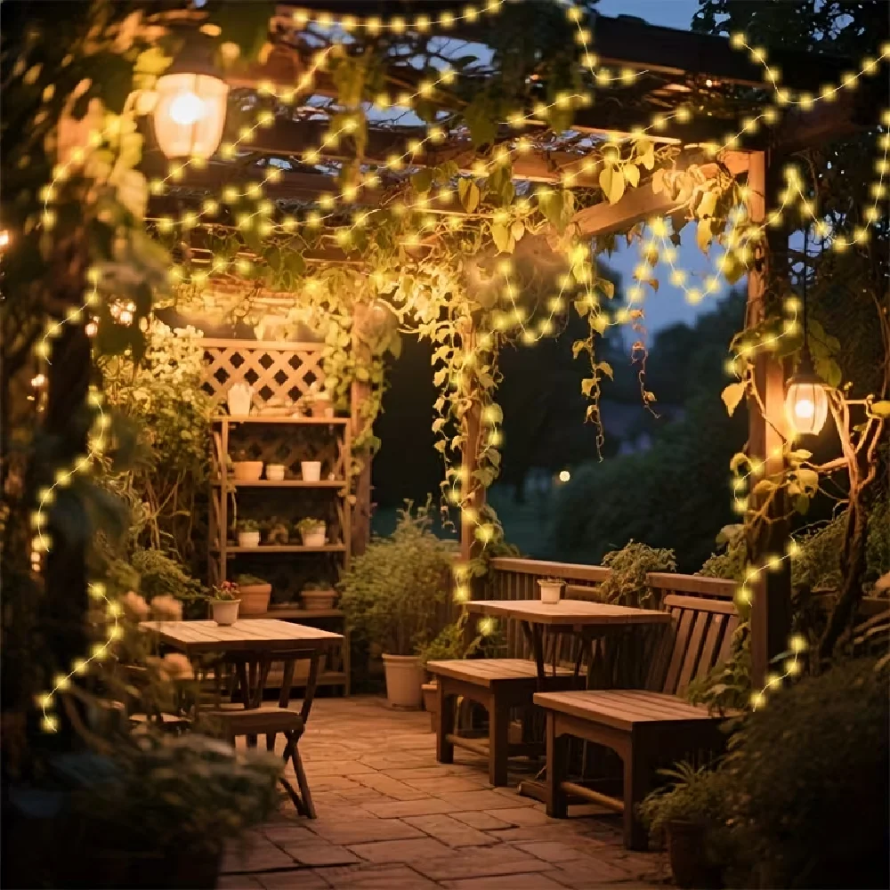 50/100/200 LED USB Fairy Lights Copper Wire String Lights Warm White Home Wall Room Decor for Holiday Party Indoor Christmas