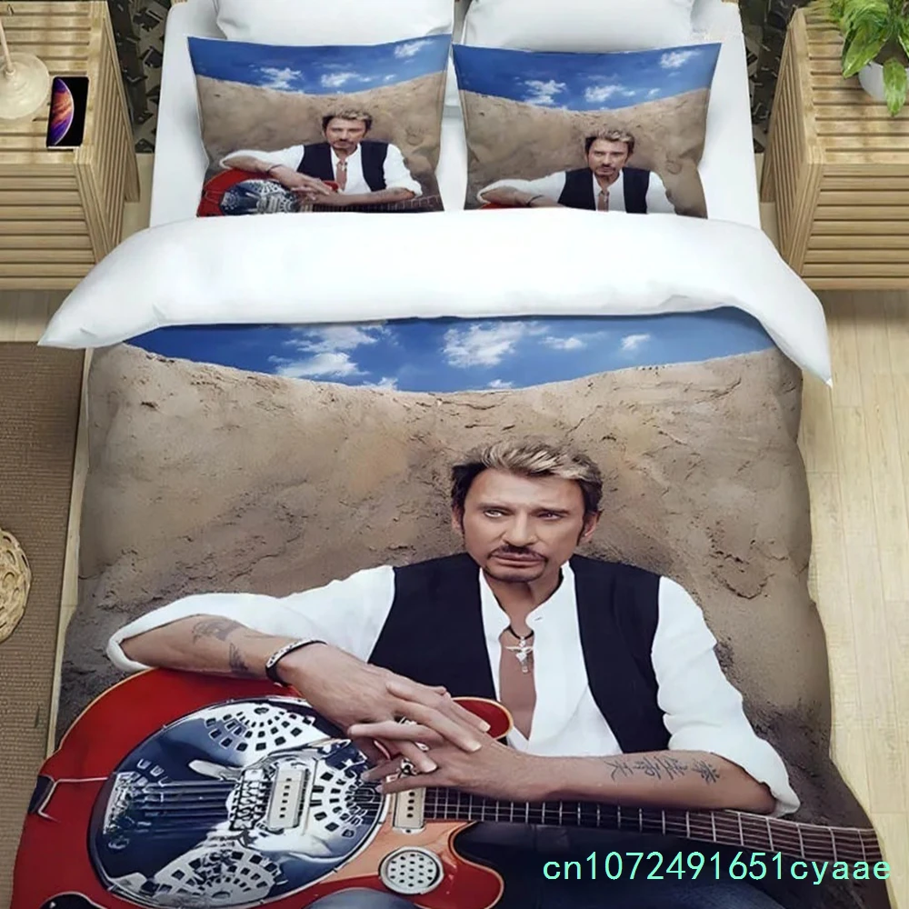 Rock Star Johnny Hallyday Bedding Sets Exquisite Bed Supplies Set Duvet Cover Bed Comforter Set Bedding Set Luxury Birthday Gift 5