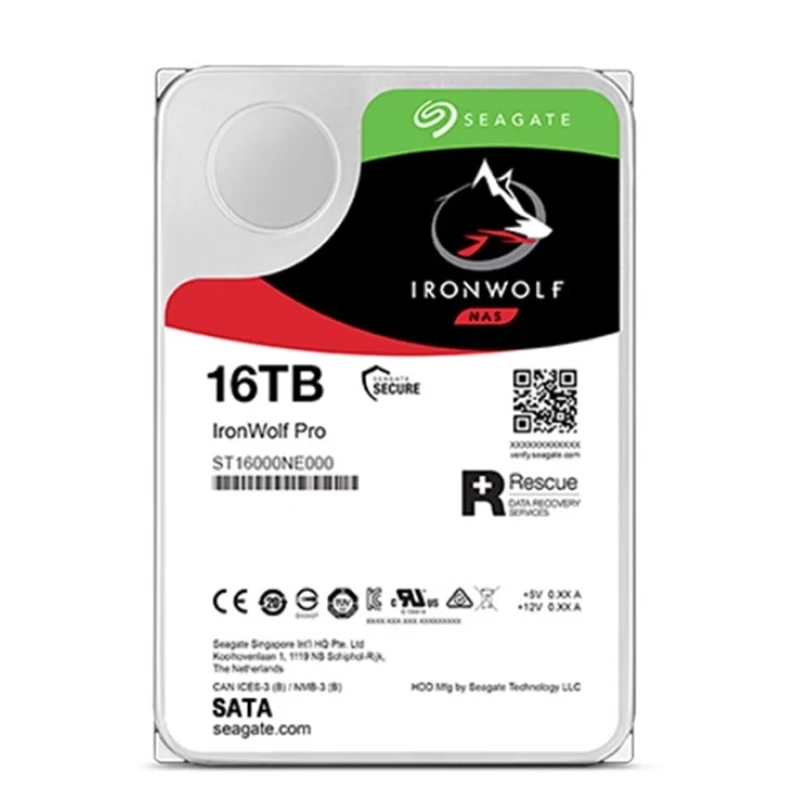 (ST16000NE000) PARA Seagate IronWolf Pro 16TB Interno 7200RPM 3,5" HDD NOVO