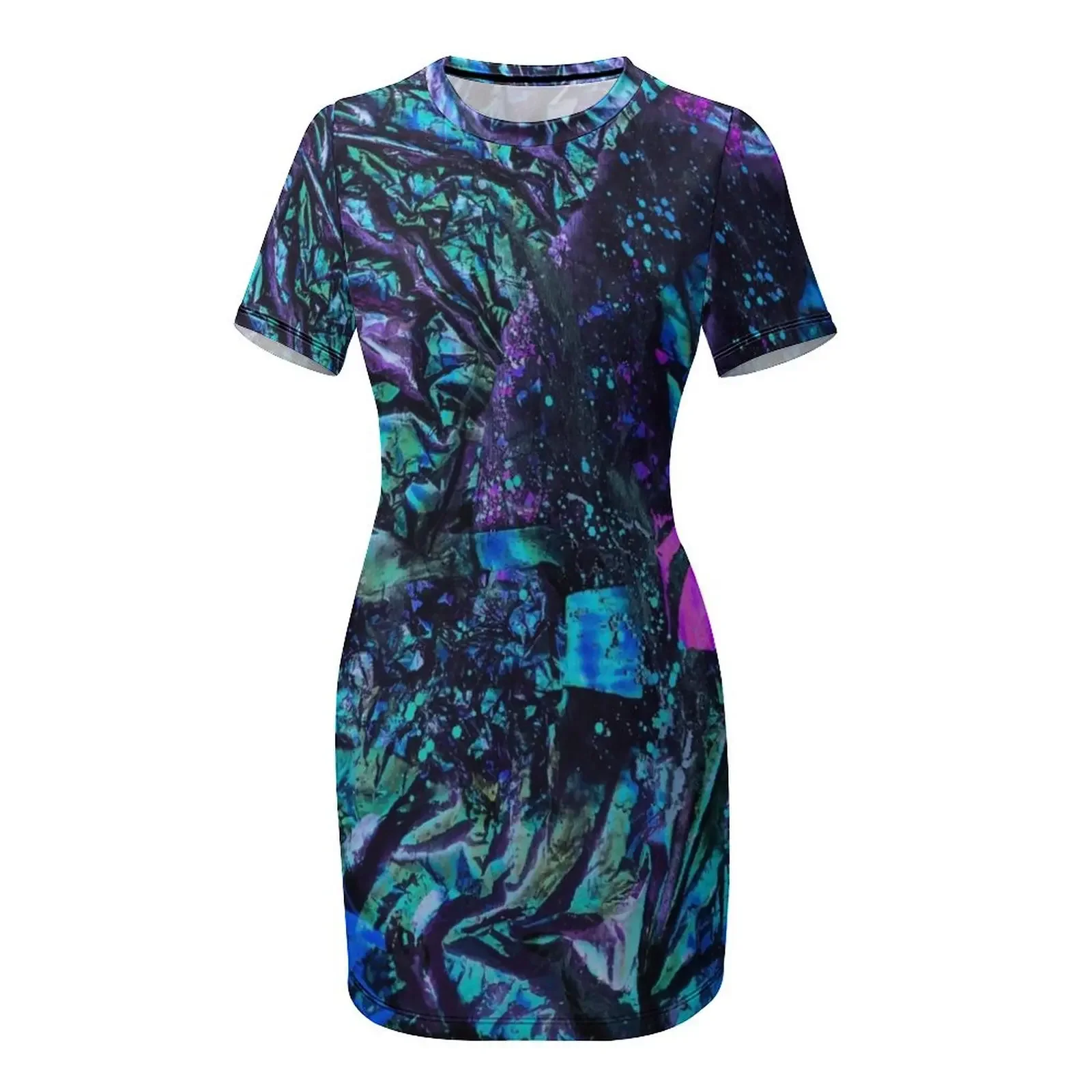 Robe d'été irisée paon à manches courtes pour femmes, robes de danse, robe de fée, robes de cérémonie, 2025