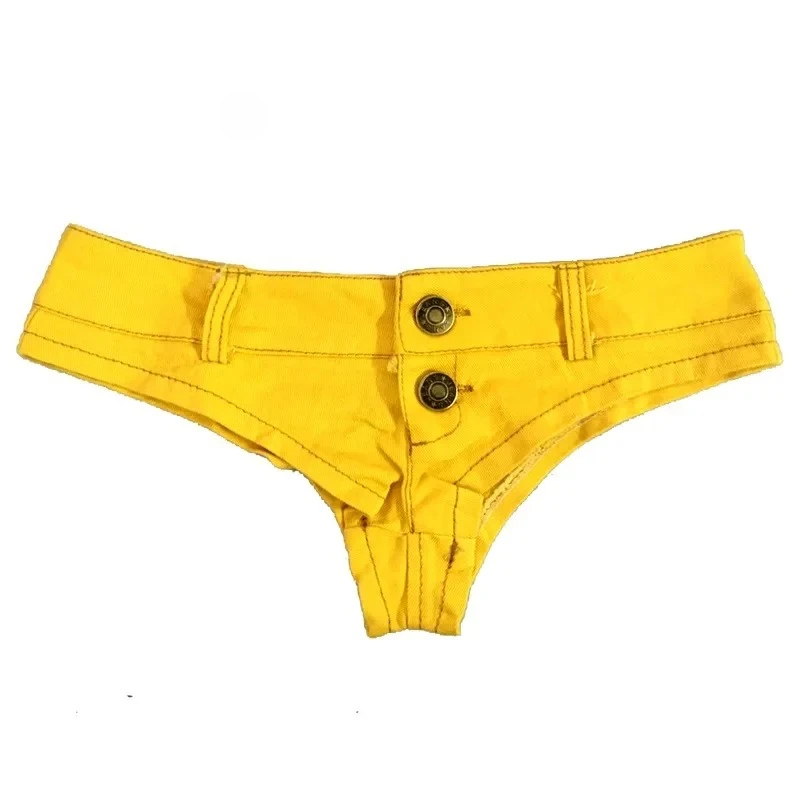 

Women's Sexy Denim Shorts Hot Girl Bar Nightclub Stage Performance Jeans Wife Low-rise Super Short Pant Female Erotic Streetwear