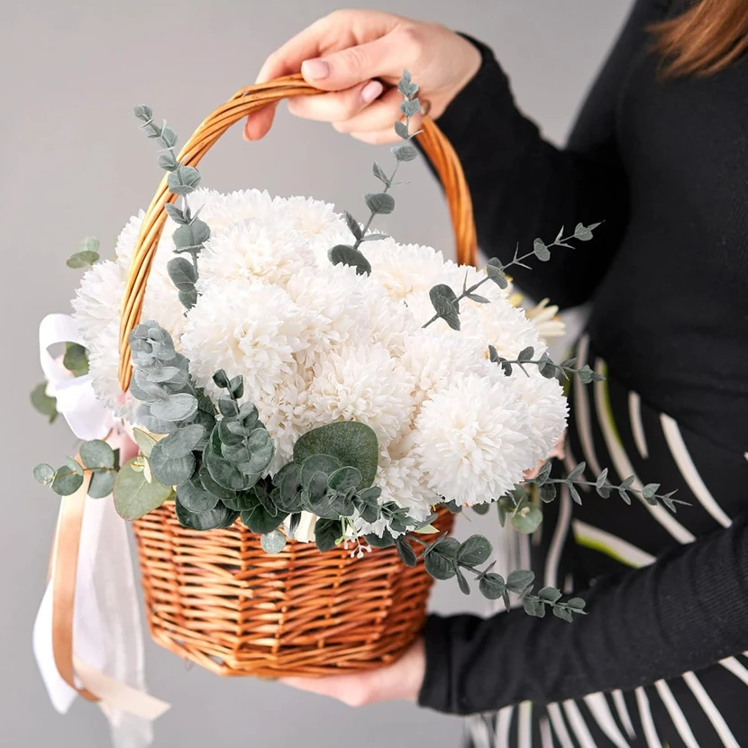 

20pcs Artificial Flowers Chrysanthemum Halloween Home Room Table Decor Outdoor Garden Wedding Wreath Bridal Bouquet DIY Gift Box