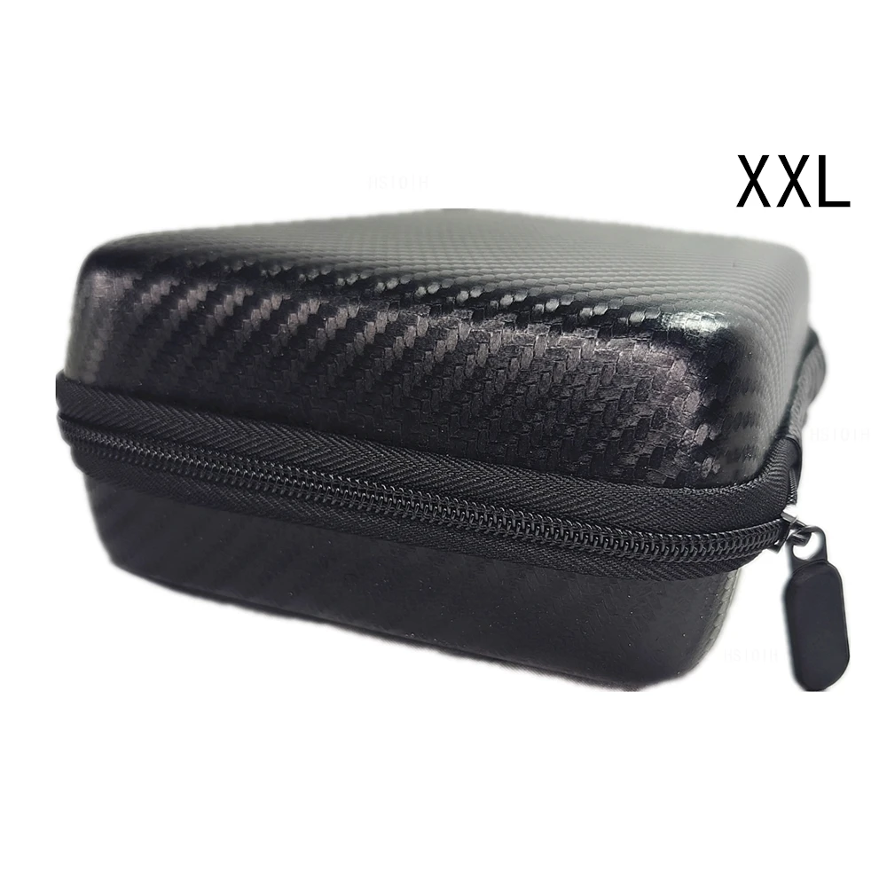 حقيبة رقمية متعددة أداة حقيبة سوداء لحقيبة سماعة الرأس حقيبة مضادة للصدمات إيفا صندوق حافظة سماعة أكياس تخزين الملمس من ألياف الكربون