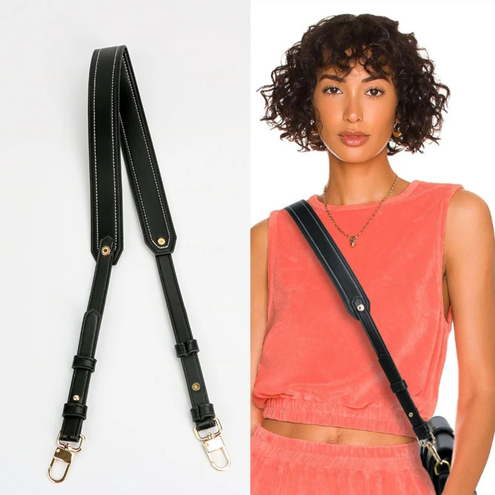 

Versatile Shoulder Strap With Solid Color Strap Adjustable Single Shoulder Diagonal Span Dual-Purpose Lipstick Bag Wide Strap