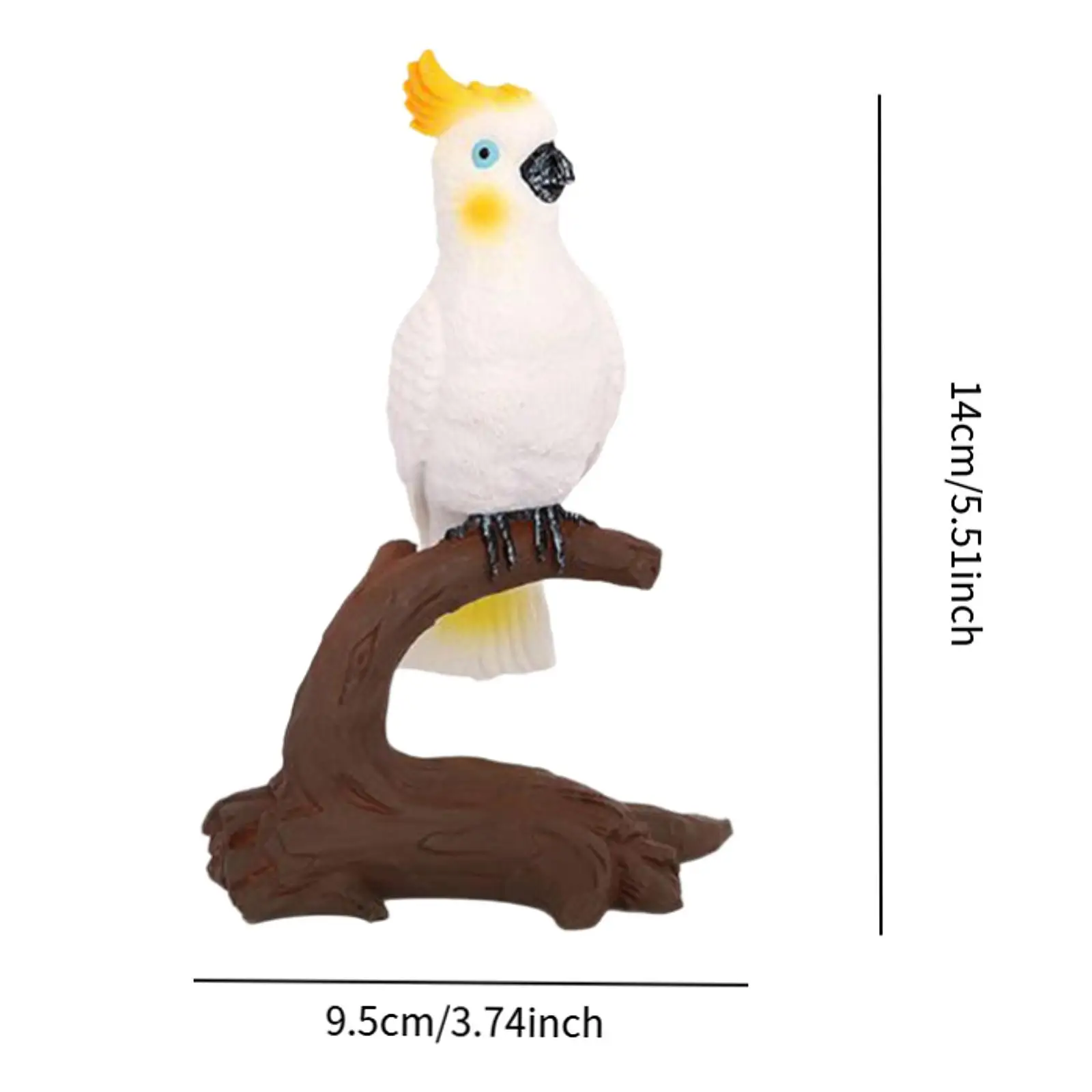 Realistisch vogelstandbeeld Vogelmodel Figuur Decoratief ornament Collectible Sculpture