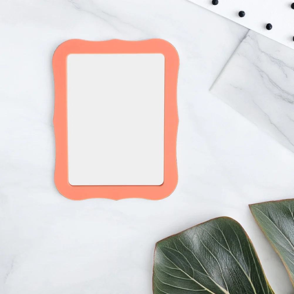 2 قطعة مرآة الخزانة المغناطيس عالية الوضوح الزجاج المغناطيسي واضح انعكاس مرآة صغيرة محمولة لمرايا الغرور الخزانة