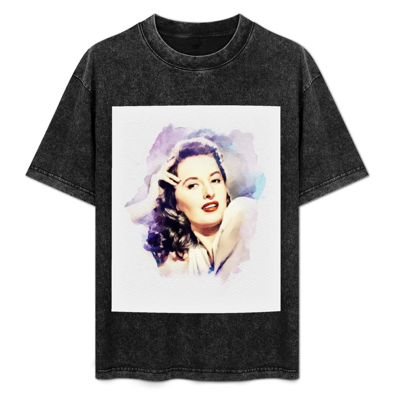 

Barbara Stanwyck, Movie Legend T-Shirt Modern Print Casual T-Shirt