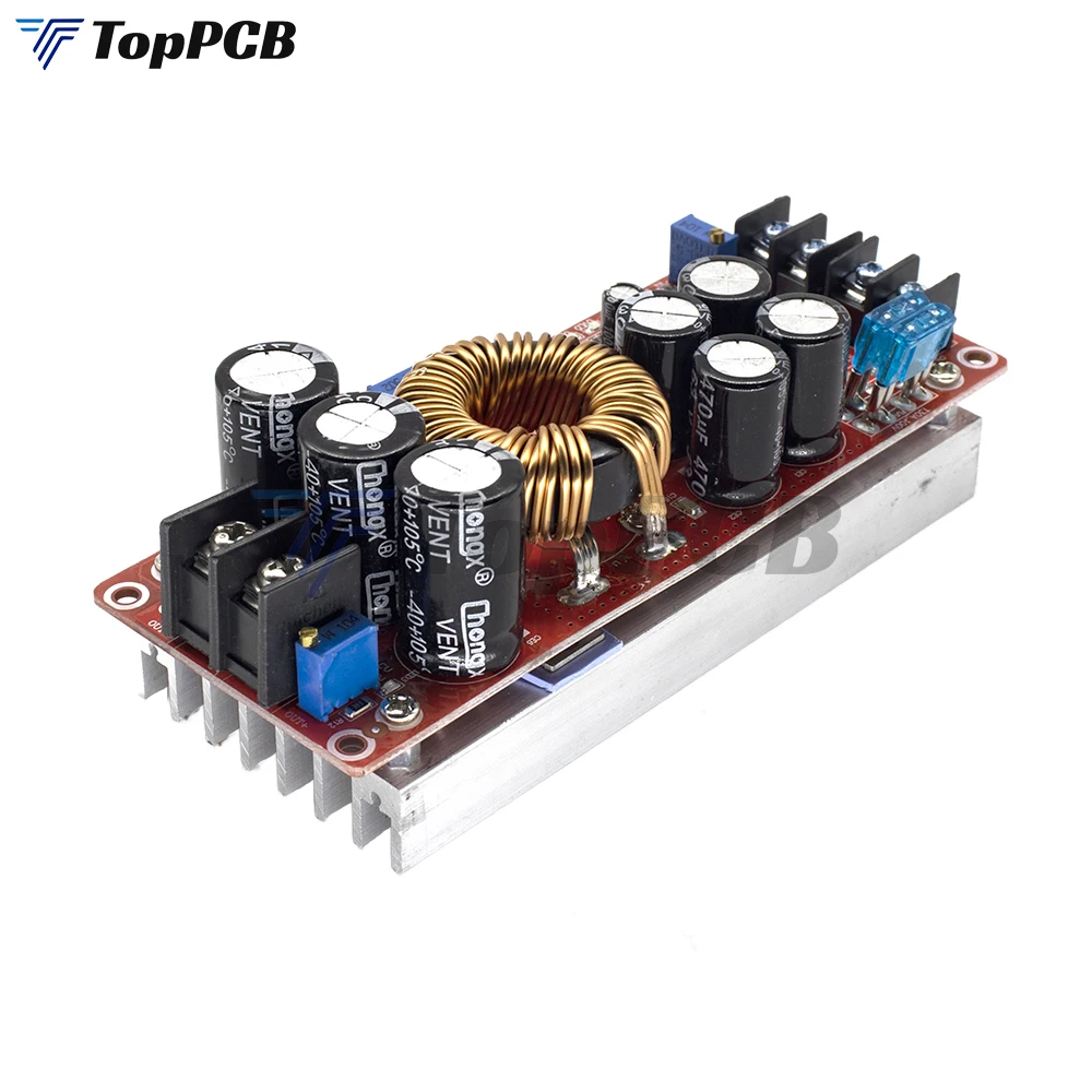 CC CV 1200W 20A DC-DC Step Up Boost Converter Charging Power Supply 8-60V to 12-83V Voltage Regulator Power Inverter 12V 24V 48V