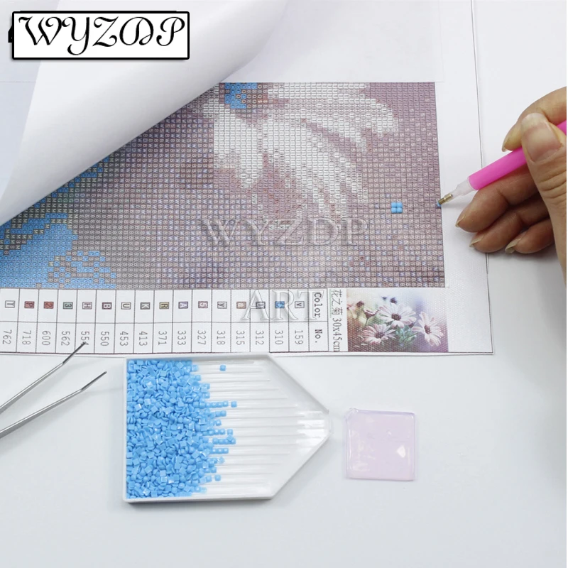 Beauty 5D Diy 100% Fairy Dust Diamond Painting kit Full Square Diamond ricamo Stitch AB Diamond Art Crystal Doceration Gift