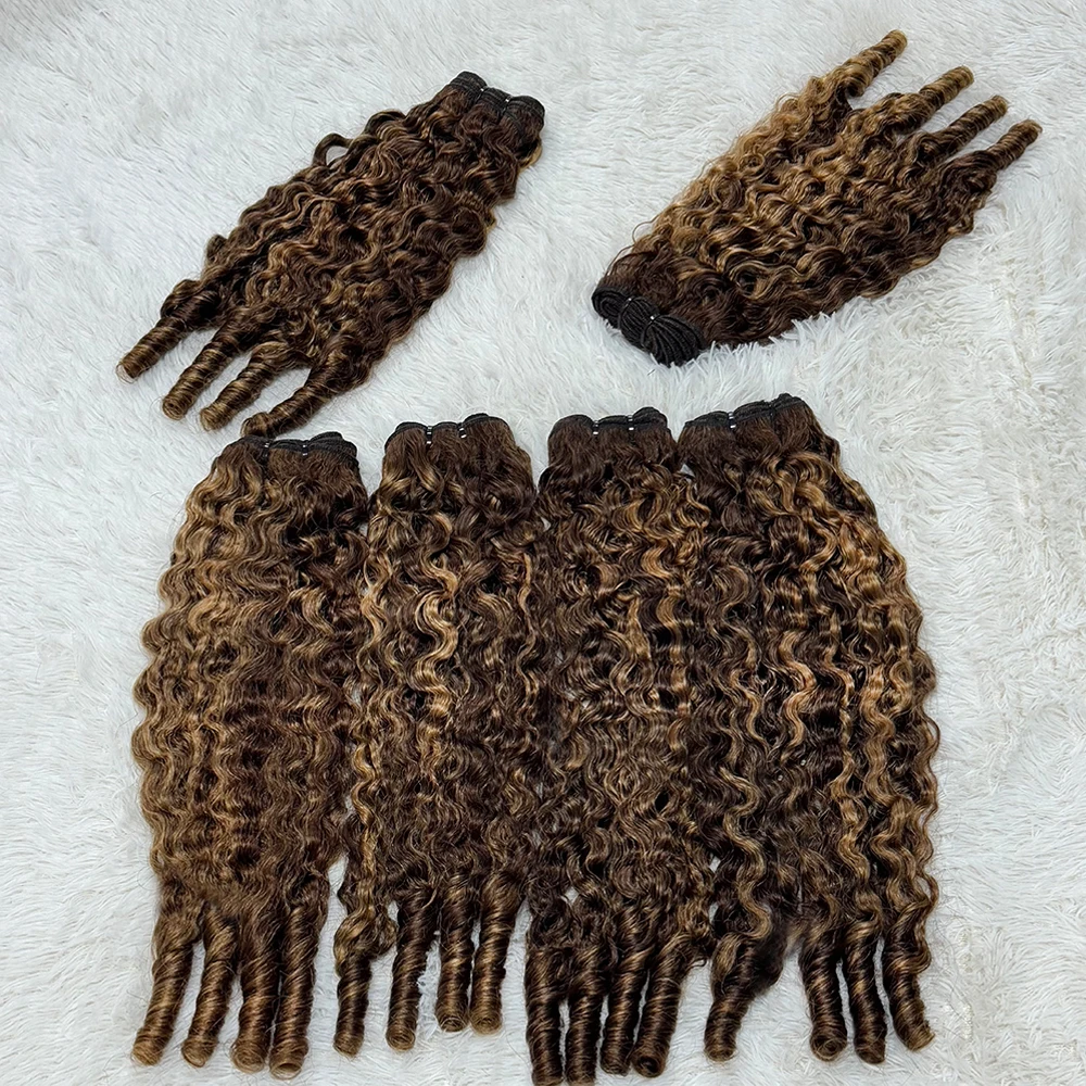 1 st/3 stks Birmese Krullend Ruwe Menselijk Haar Bundel 12A Vietnamese Ruwe Menselijk Haar Birmese Krullend Menselijk Haar bundels Weave Bundel
