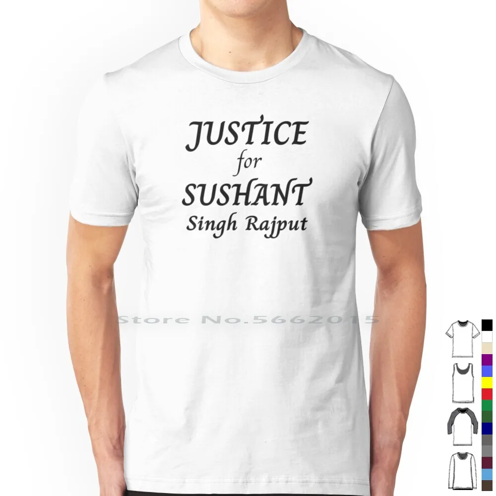 Sushant Singh Rajput T Shirt 100% Cotton Sushant Singh Rajput Bollywood Murder Mystery Suicide Mumbai Film Industry Moviemafia