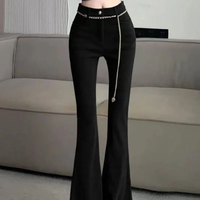 Women\'s Flare Pants Long Corduroy Female Trousers Harajuku Autumn G 90s Original New In All Medium Outfits One Size High Quality