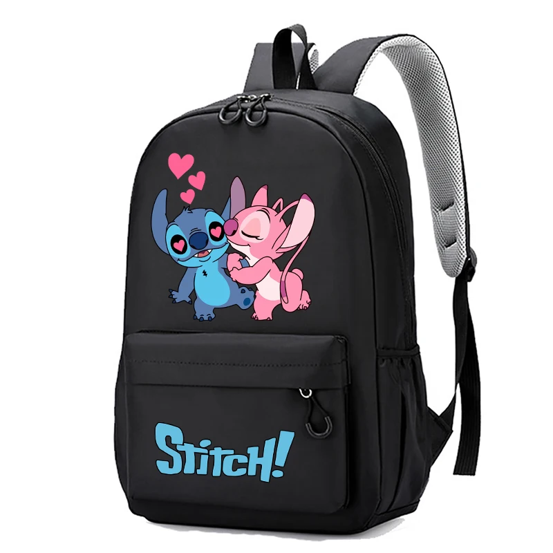 Lilo&stitch plecak damski Disney dzieci tornister Cartoon Anime nastolatek dziewczyna chłopiec Bookbag plecak studencki torba Mochila