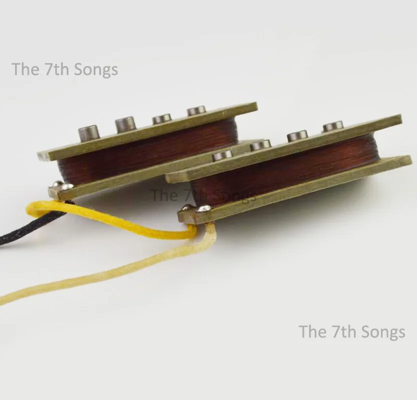 Vintage Style Single Coil 4 Strings PB Plain Enamel Precision Pickup Grey Baseplate Alnico 5 10.8K for Electric Bass Guitar