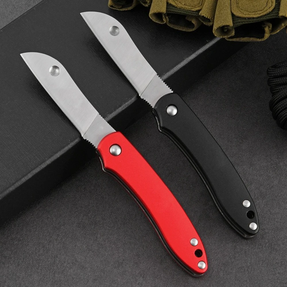 2025 المحمولة سكين جيب قابل للطي 440C شفرة ألياف النايلون مقبض في الهواء الطلق بقاء التكتيكية الصيد فائدة سكينة الفاكهة EDC أدوات