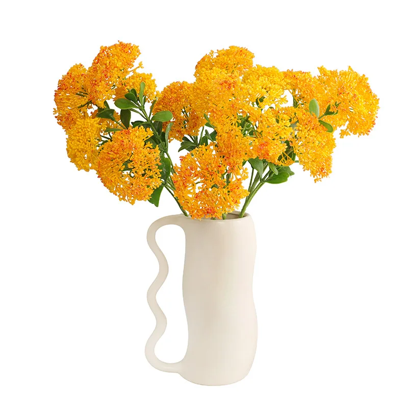 زهور الكوبية الاصطناعية حفل زفاف ديكور المنزل غرفة المنزل الجدول الديكور هدية F1270 #3