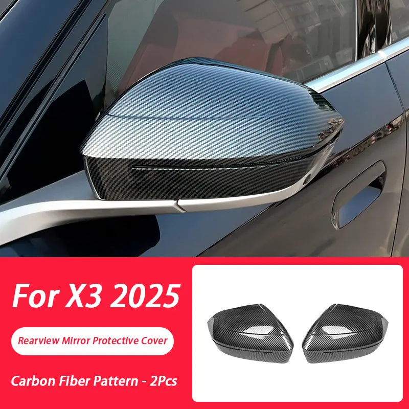 For BMW X3 G45 5 Series 2024 2025 Carbon Fiber Rearview Mirror Cover Car Accessories Exterior Door Side Mirror Styling Trim view 6