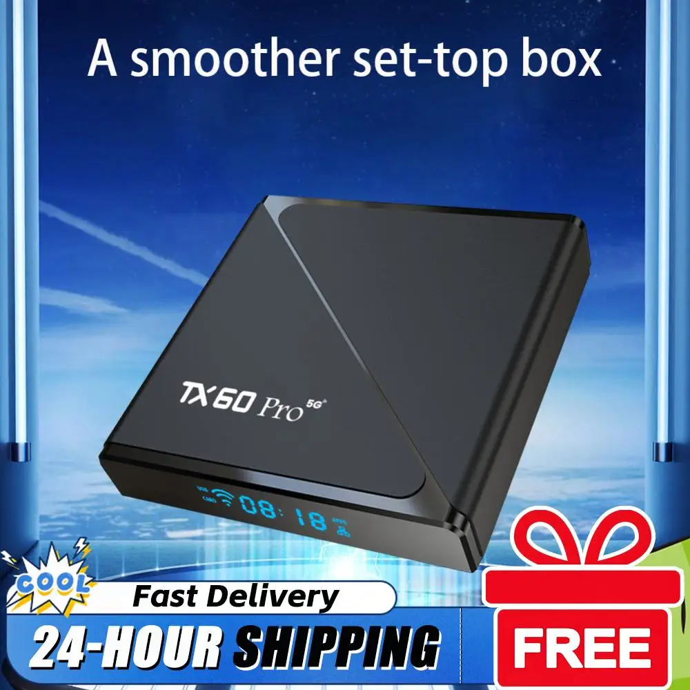 

Android 10 TV Box 1GB 8GB Media Player 14K 2.4G/5G Dual WiFi Set Top Box with Remote