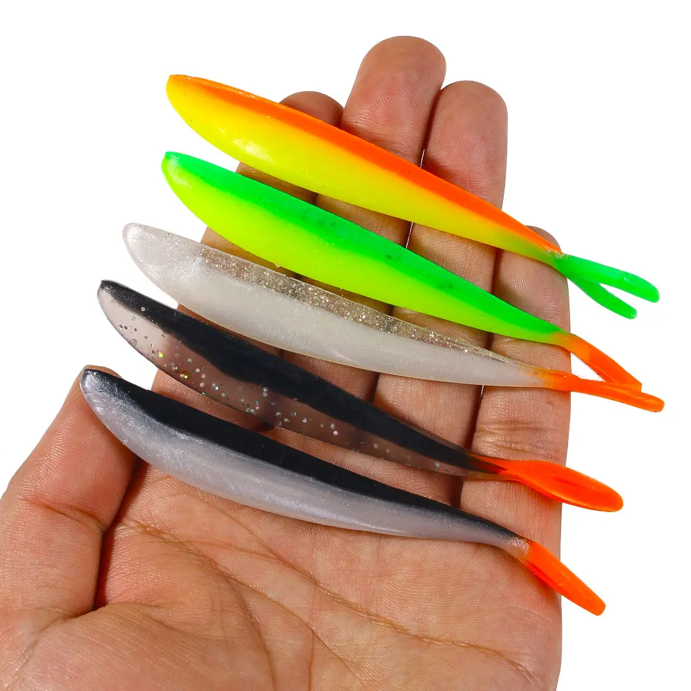5 stücke 10cm 3,9g weicher Silikon Angel köder Elritze Salzwasser Süßwasser würmer Wobbler Zander künstliche Köder Bass Tackle Jigs