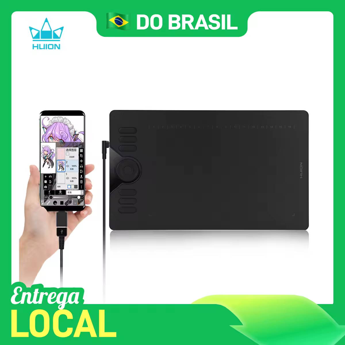 Huion hs610 10x6.25 Polegada tablet de desenho gráfico 28 teclas expressas 8192 bateria-livre caneta stylus tablet para android telefone macbook