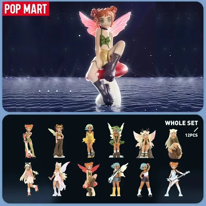 

POP MART Peach Riot Punk Fairy Series, натуральная загадочная коробка, слепая коробка, сумка для догадок, игрушки, кукла, милые настольные украшения, коллекция, подарок