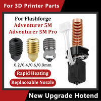 For Flashforge Adventurer 5M / 5M Pro Upgrade Hotend Pinting Head 280℃ Ceramic Heating Block Kit AD5M Hard Steel Nozzle Hot End