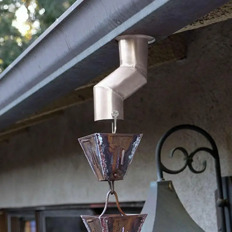 Rain Chain Installer Stainless Steel Gutter Adapter Kit For Rain Chain Accessories Durable Outdoor Gutter Rain Chain Installer