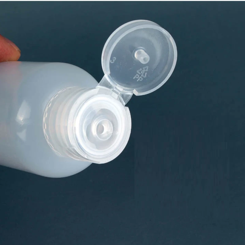 50 Pz 10-50 ml Bottiglia Vuota in Plastica PE da Spremere con Tappo di Vibrazione Bottiglia di Campione Contenitore di Liquido da Viaggio Portatile per Shampoo Balsamo