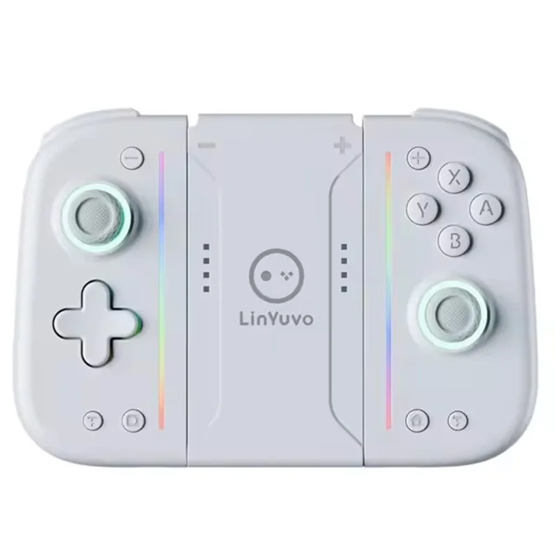 

LinYuvo KS52 Game Controller With RGB Light Bluetooth Wireless Joypad For Nintendo Switch OLED With Programmable Turbo Vibration