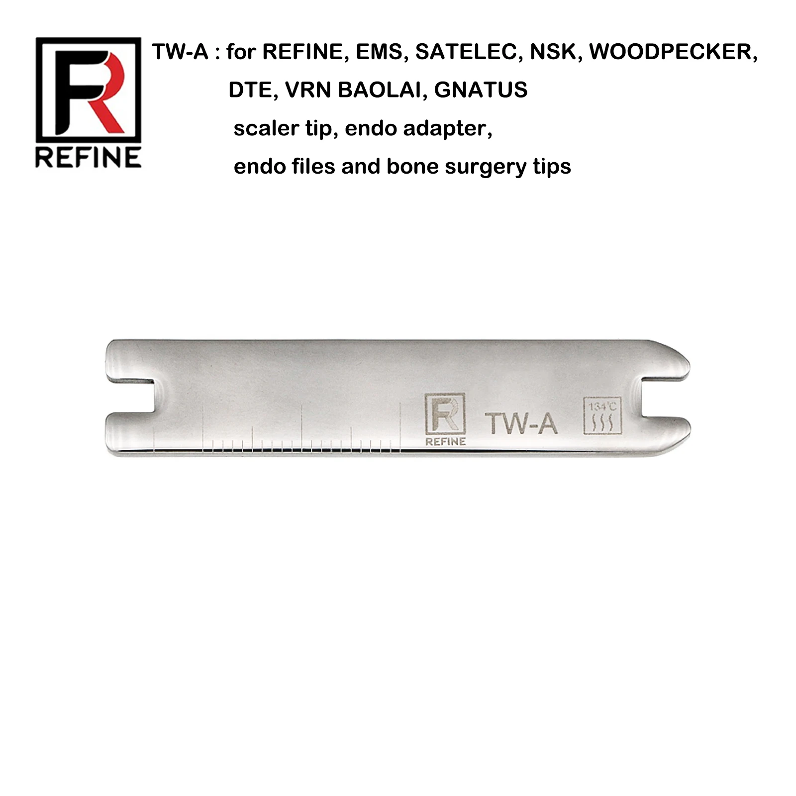 REFINE Dental Wrench Scaler Tip, Endo Adapter, Endo files And Done Surgery Tips Wrench for REFINE, EMS, SATELEC, NSK, WOODPECKER