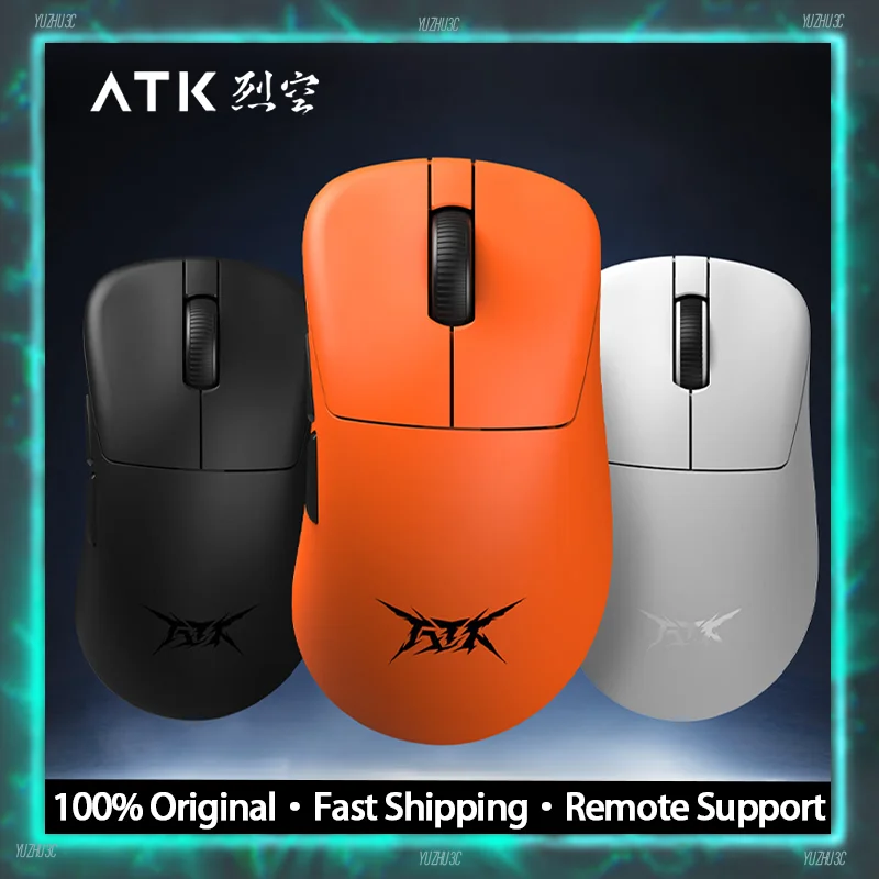 

ATK Z1 Gaming Mouse Blazing Sky Series Lightweight Mouse PAW3950 8K Polling Rate Dongle Nordic52840 Lightweigiht Ergonomic Mouse