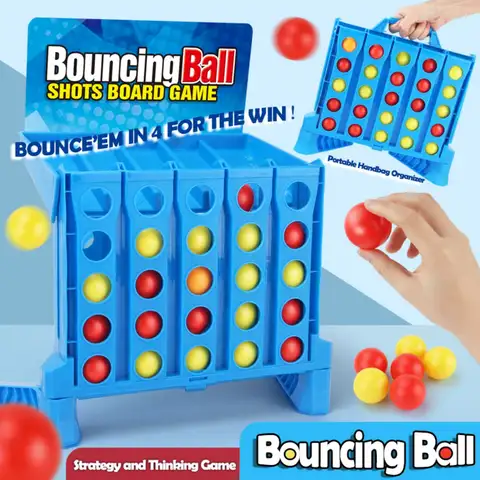 Bouncing Ball Shots Board Game Parent-child Interaction Table Game Toddler Toss Ball Toys Children's Gifts Boys Girls Party Game