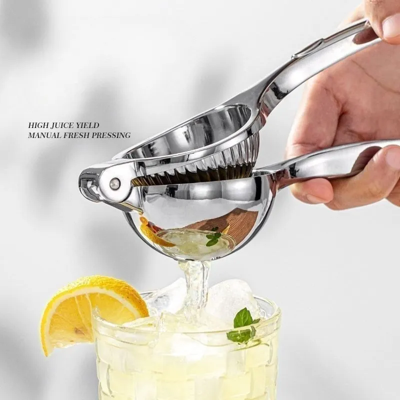 

Соковыжималка для лимона из нержавеющей стали, сверхмощный пресс с эргономичным рычагом для цитрусовых, фруктов, яблок, грушей, легкая очистка, домашнего коммерческого использования