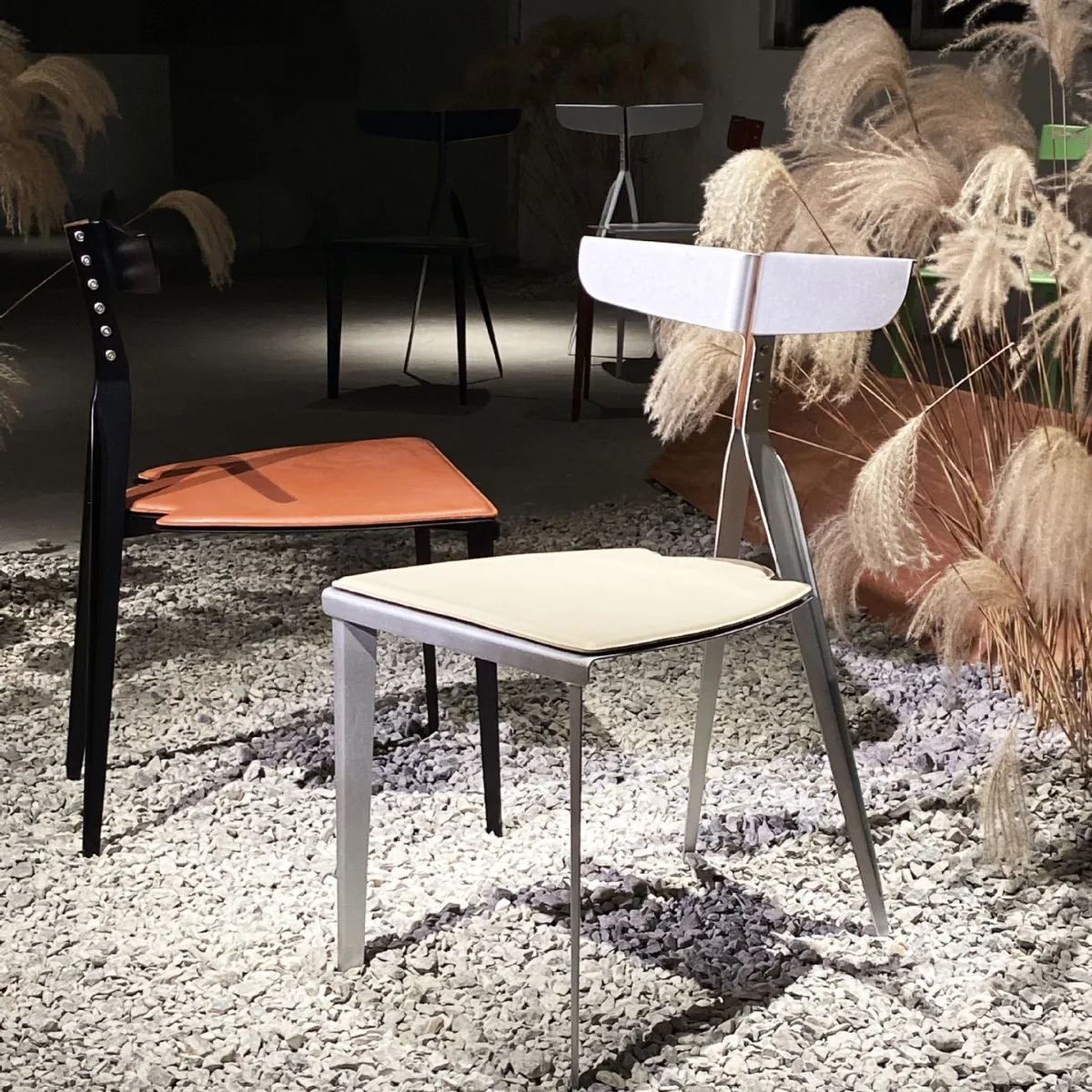 

Simple luxury home saddle leather modern master designsense log color high-end restaurant meeting guests to negotiate back chair