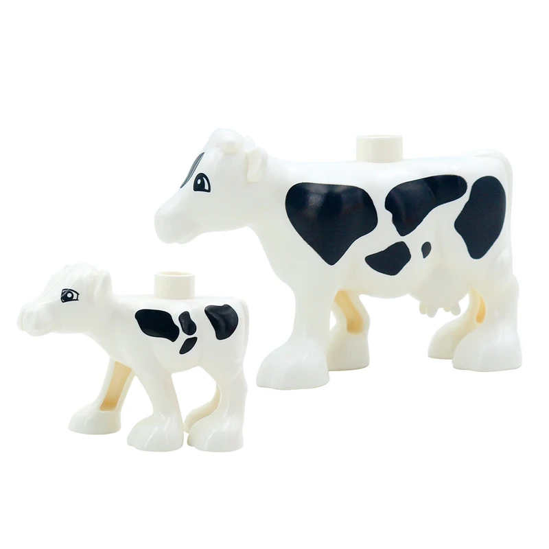 Große Bausteine Tiere Teile Zoo Sets Dinosaurier Montieren Zubehör Kompatibel Duplon Ziegel Jurassic Spielzeug für Kinder Geschenk